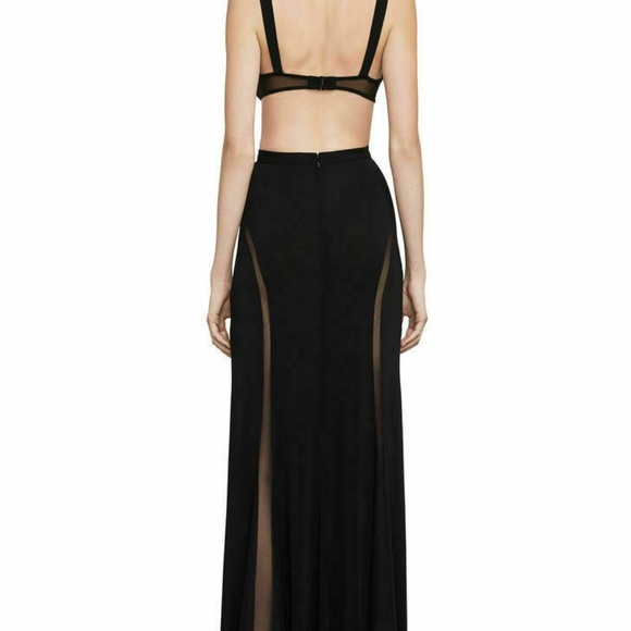 NWT NEW BCBG MAX AZRIA $338 BLACK ADELE OPEN BACK - Picture 3 of 11